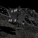 Artist’s concept of Rosetta touching down on Comet 67P. Image: ESA